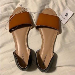 Merona Brown and Black flats
